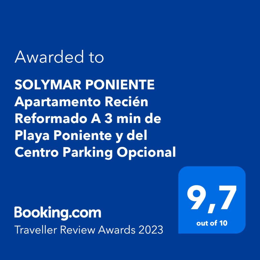Solymar Poniente Apartamento Recien Reformado A 3 Min De Playa Poniente Y Del Centro Parking Opcional Benidorm Eksteriør bilde